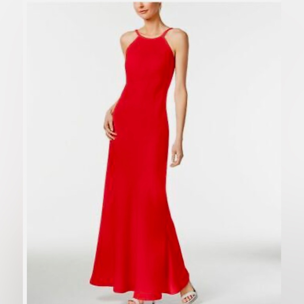 Calvin Klein size 6 High Neck mermaid Gown